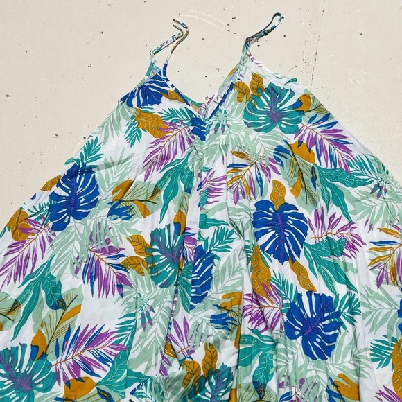 Goa Beachwear by Japna Beach Dress Womens Medium Tropical Swim Cover Up Floral - Picture 2 of 10